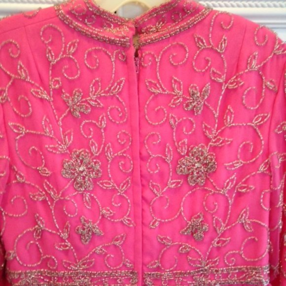 Mother of the Bride Gown. Hot Pink - Picture 6 of 7